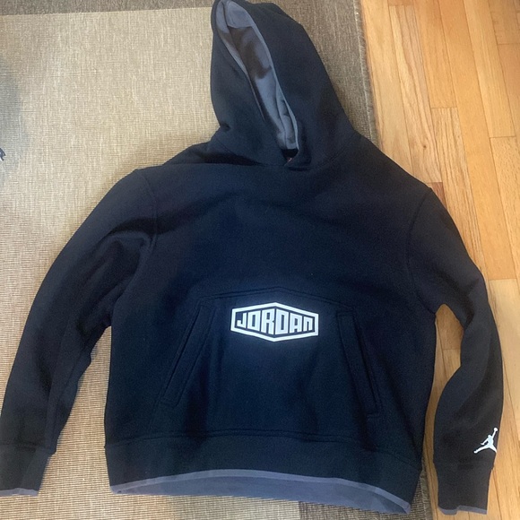 NWOT Jordan Black Hoodie with Logo - Picture 1 of 5